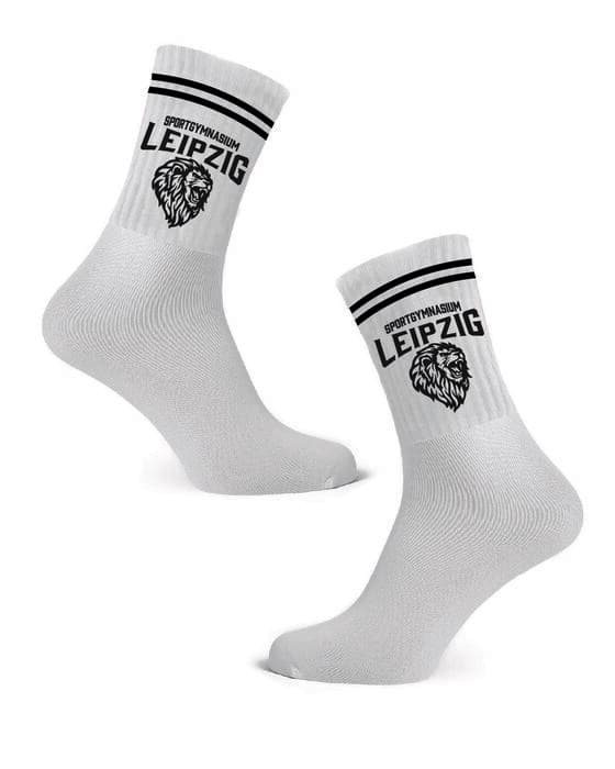 Bedruckte Teamsocken für Sportgymnasium Leipzig